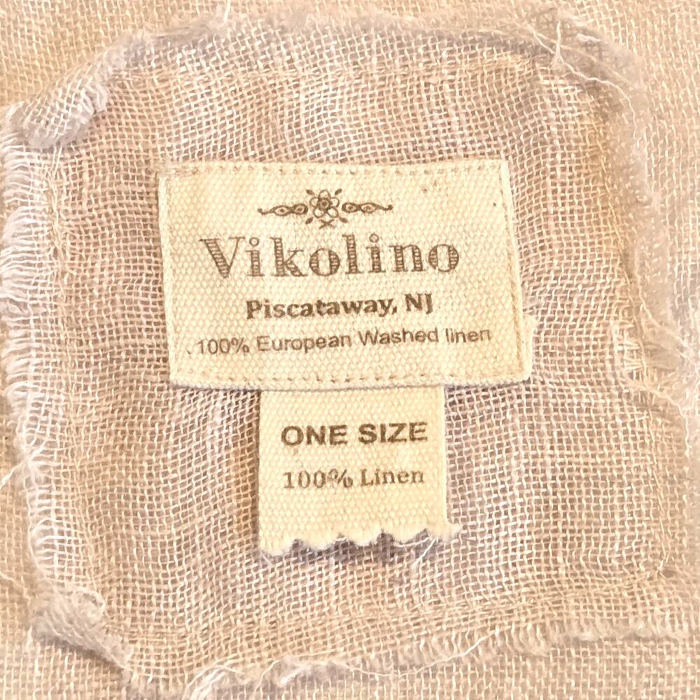 Vikolino 100% European Linen Oversized Jacket OS Pale Pink Lagenlook Pockets - Picture 4 of 4
